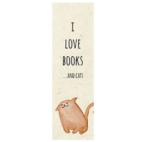 Bookmark "I love cats"-image