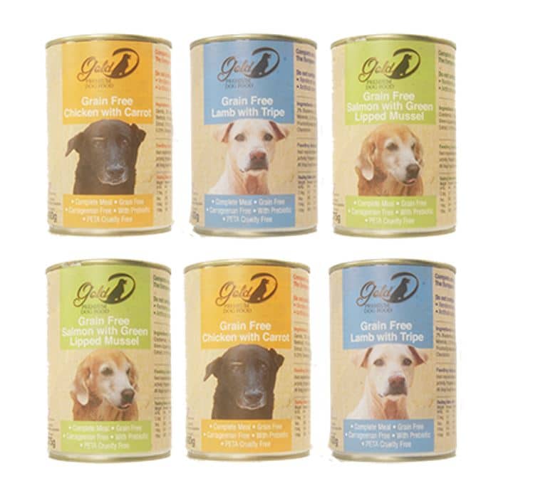 Dog Food - 6 cans with mixed flavors - Wet - Gold-D main image