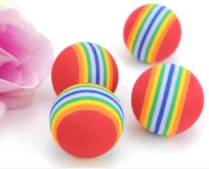 Rainbow ball cat toys-image