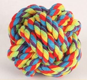 Colorful Rope Ball - Dog Chewy Toys-image
